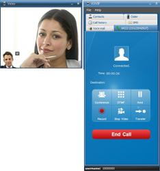 V2VIP™ video softphone